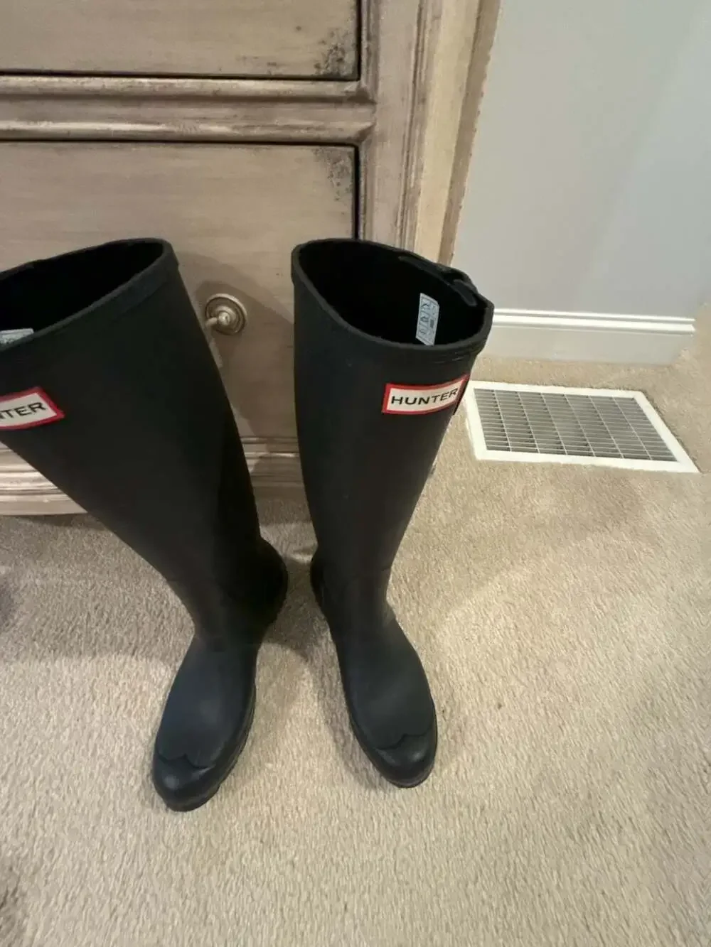 Hunter Original Tall Matte Black Rain Boots US 7 UK 5